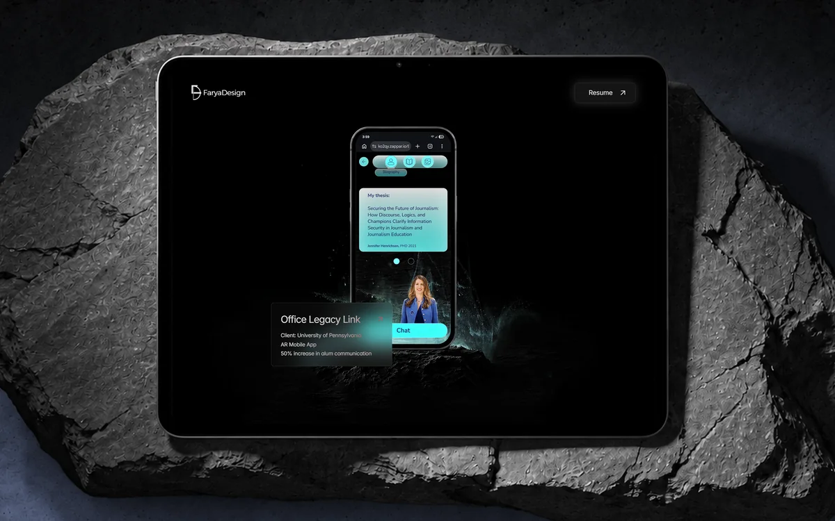 FaryaDesign, Website by Omni2