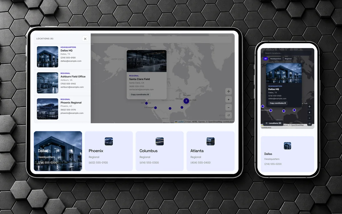 Locations Map-CMS, Component by Omni2